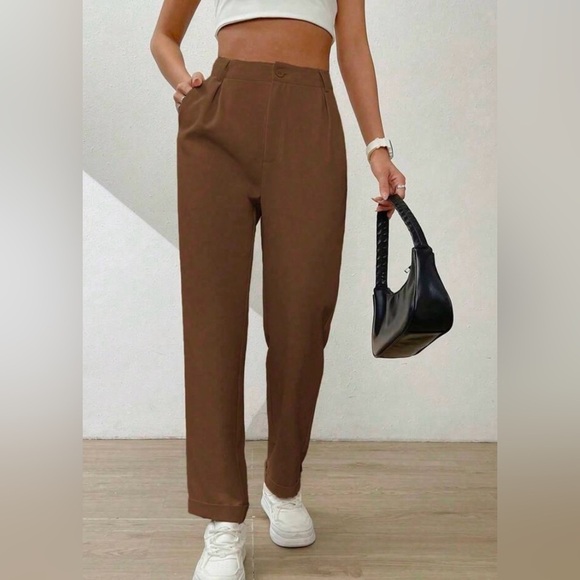 SHEIN Pants - Women’s brown dress pants - brand new